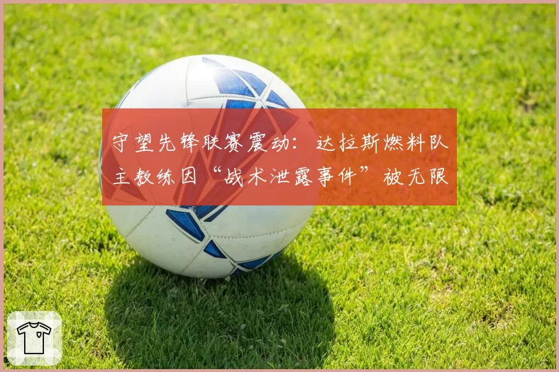守望先锋联赛震动:达拉斯燃料队主教练因“战术泄露事件”被无限期停职调查