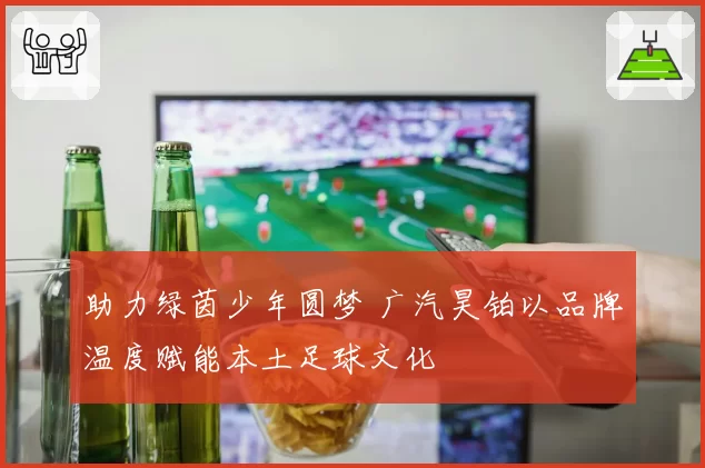 助力绿茵少年圆梦 广汽昊铂以品牌温度赋能本土足球文化