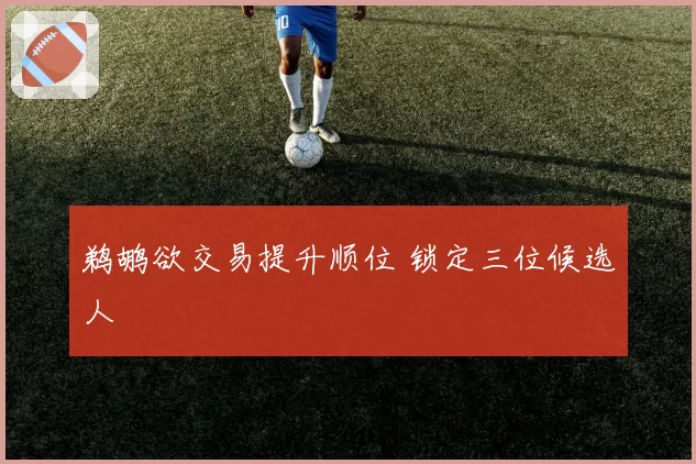 鹈鹕欲交易提升顺位 锁定三位候选人